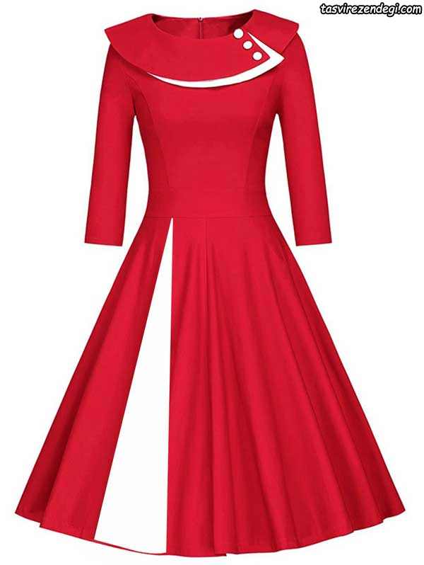 زیباترین مدلهای لباس مجلسی قرمز دخترانه و شیک