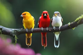 داستان کودکانه ماجرای سه پرنده زرد، قرمز و آبی