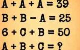 تست هوش نابغه: فقط نابغه ها می توانند این معمای ریاضی را در ۱۰ ثانیه حل کنند!